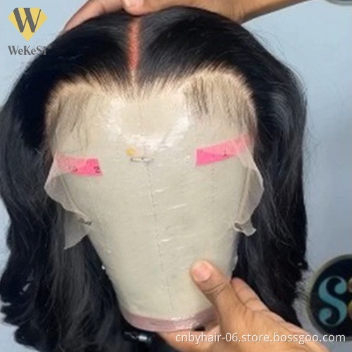 Grade 12A Peruvian 4x4 Lace Straight Bob Closure Wigs Wholesale 13x4 Lacefrontal Bob Wigs Pre Plucked Hd Swiss Lace Frontal Wig